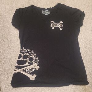 Women's Black Short Sleeve Tee